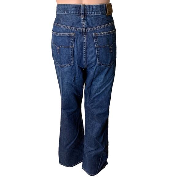 Lauren Ralph Lauren Womens Premium High Rise Flared Jeans Sz 16 Coastal Cowgirl - Picture 3 of 5